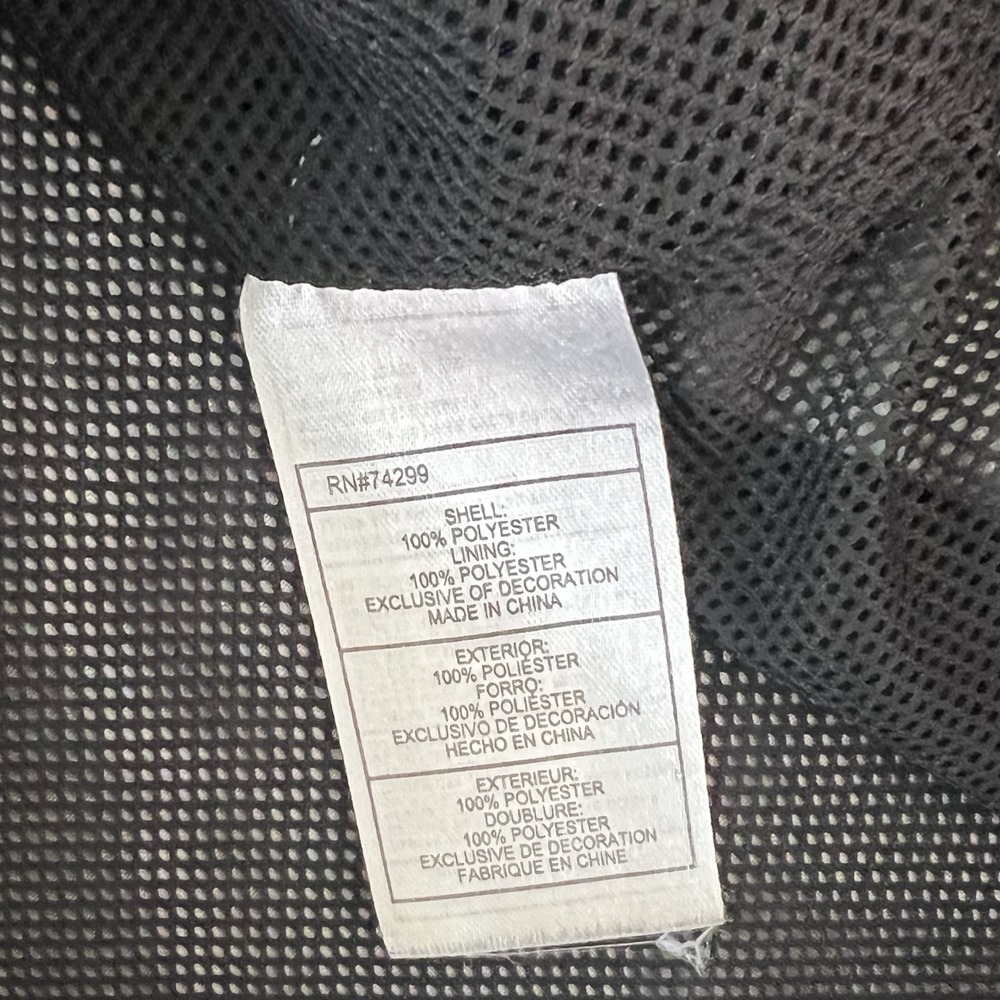 Reebok Boys XL 18/20 Gray Space Dye Hooded Windbreaker Jacket Full Zip Mesh Line - Picture 7 of 10